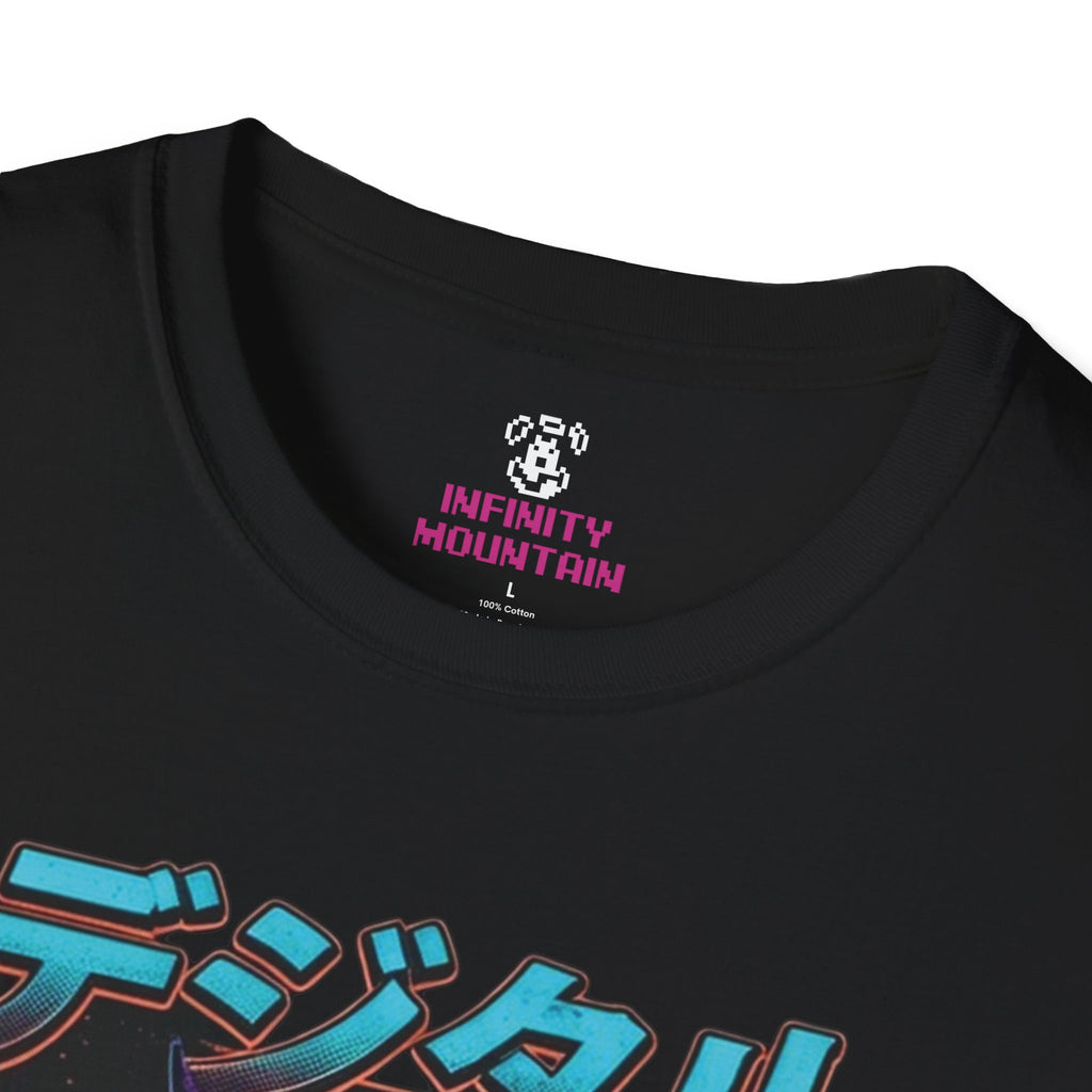 #8 Jurassic park x Digimon Unisex Softstyle T-Shirt
