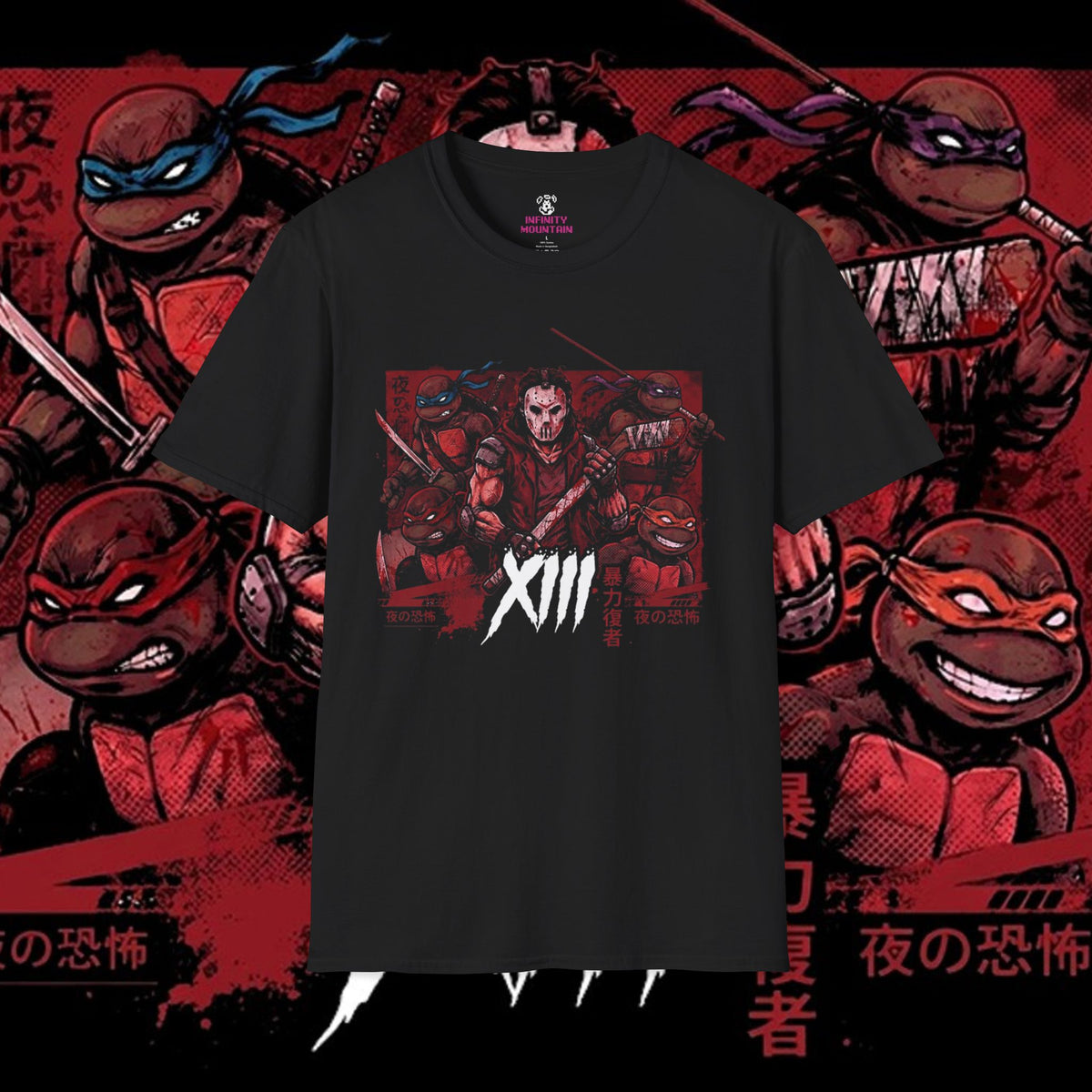 #23 TMNT Casey x Jason Unisex Softstyle T-Shirt